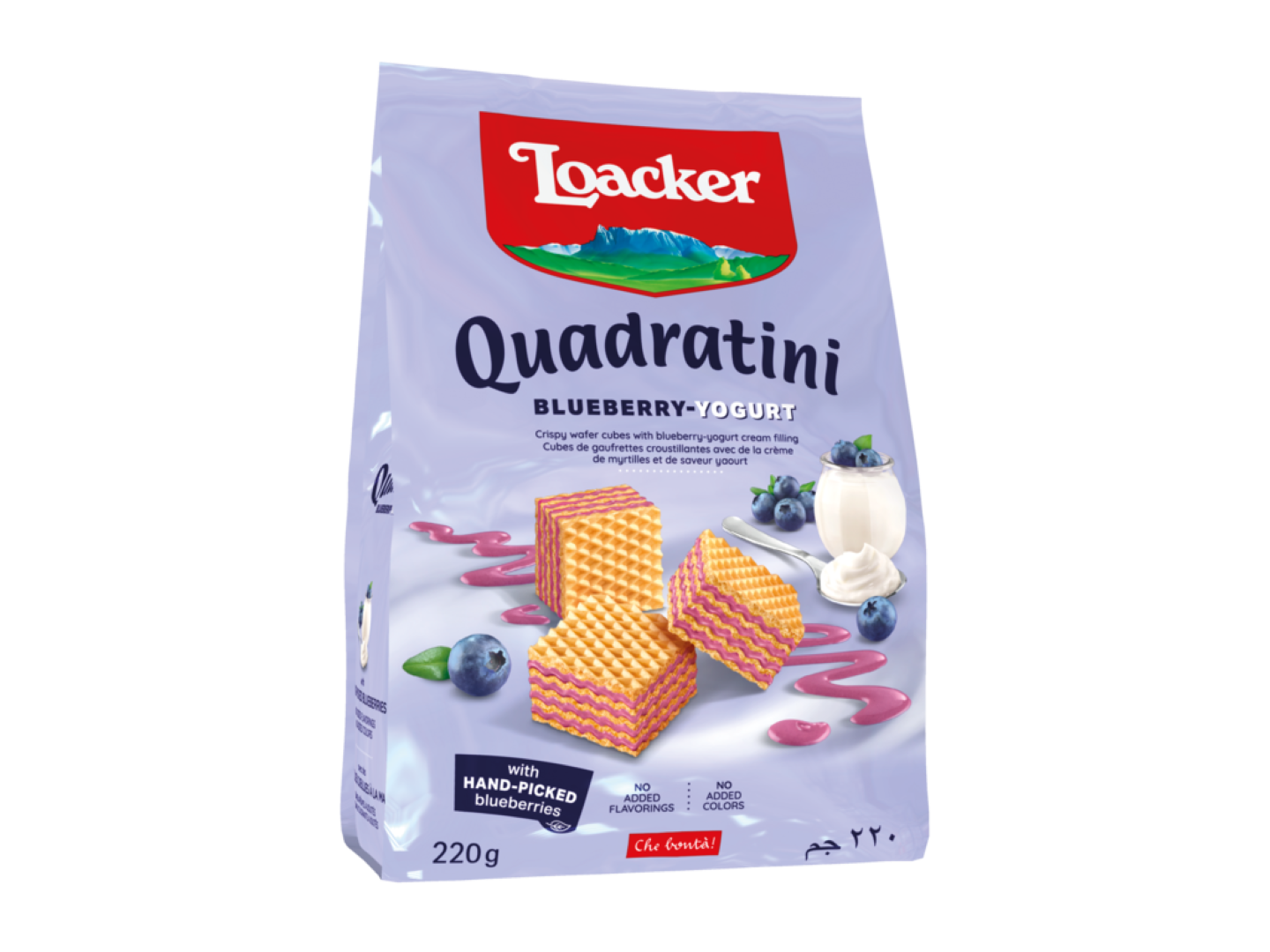 LOACKER QUADRATINI BLUEBERRY YOGHURT 110G